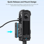 For Insta360 X4 aMagisn Quick-release Plastic Rabbit Cage Expansion Frame, Quick-release Plastic Frame