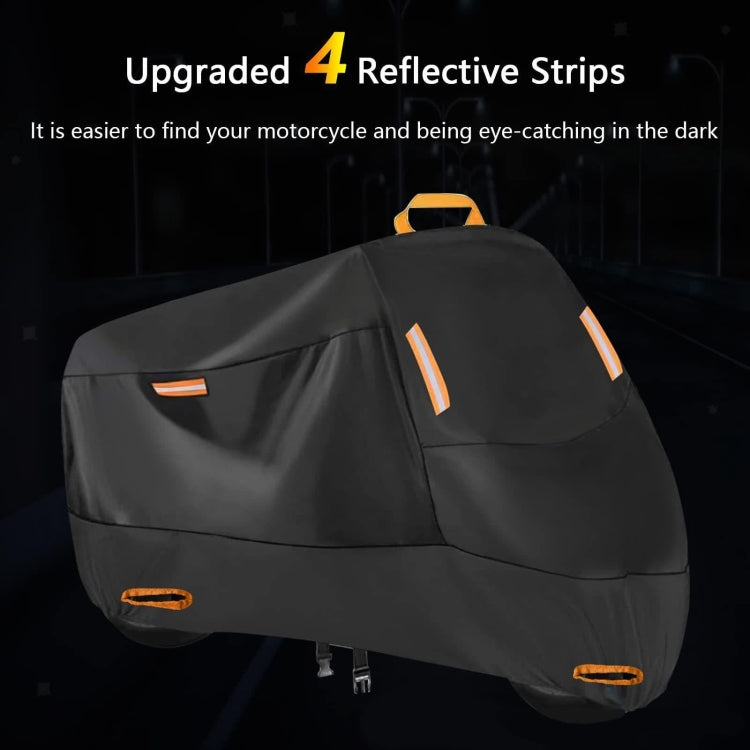 Motorcycle Rain Sun Protection Cover Oxford Cloth Dustproof With Anti-theft Buckle, M, L, XL, XXL, XXXL, XXXXL