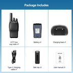 RETEVIS H777 16 Channels Compact Portable Handheld Walkie Talkie With Charging Base, PMR, FRS, 1pair PMR, 1pair FRS
