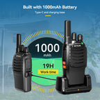RETEVIS H777 16 Channels Compact Portable Handheld Walkie Talkie With Charging Base, PMR, FRS, 1pair PMR, 1pair FRS