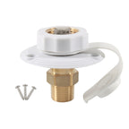 RV Brass Water Inlet Check Valve Yacht Accessories, White, Black, White+Raw Tape, Black+Raw Tape