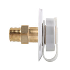 RV Brass Water Inlet Check Valve Yacht Accessories, White, Black, White+Raw Tape, Black+Raw Tape