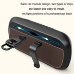 Car Sun Visor Hanging Sunroof Seat Back Tissue Box, Leather Black, Leather Beige, Leather Brown, Leather Red, Suede Dark Gray, Suede Beige, Suede Brown, Suede Red