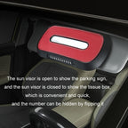 Car Sun Visor Hanging Sunroof Seat Back Tissue Box, Leather Black, Leather Beige, Leather Brown, Leather Red, Suede Dark Gray, Suede Beige, Suede Brown, Suede Red