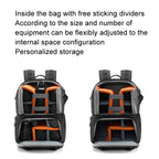 Cwatcun D132 DSLR Camera Backpack Hard-shell Crashproof Waterproof Decompression Shoulder Photo Bag, 1st Generation Large Black, 2nd Generation Large Black
