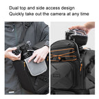 Cwatcun D132 DSLR Camera Backpack Hard-shell Crashproof Waterproof Decompression Shoulder Photo Bag, 1st Generation Large Black, 2nd Generation Large Black
