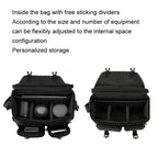 Cwatcun D142 Vintage Camera Bag Shoulder Messenger Bag Camera Digital Storage Bag, Small Black, Medium Black, Large Black