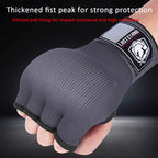 LASTSTAND Half Finger Gel Boxing Gloves Sanda Wrist Guard Bandage, Free Size