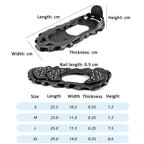 30 Point Cleats Crampons Spikes for Walking, Jogging, Hiking, Mountaineering Ice Snow Grips, S, M, L, XL