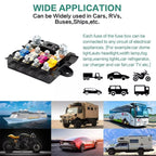 Five-Way One-Input Four-Output Fuse Box RV Power Supply Modification, Fuse Box, Fuse Box + Fuse