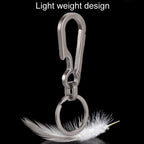 Titanium Alloy Car Keychain Multifunctional Simple Loss Prevention Belt Charm Ring, Classic Model, Upgrade Model