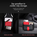 Multifunctional Car-Mounted Adhesive Mesh Bag For Storage Hanging Bags