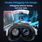 For Meta Quest 3 STARTRC GAMES VR Air Circulation Quick Removal Breathable Replacement Mask, With Fan