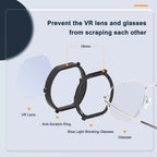 For PlayStation VR 2 DEVASO 4 In 1 Glasses Anti-scratch Ring Lens, 4 In 1