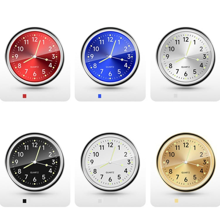 Car Digital Electronic Quartz Luminous Clock, Ruby Red, Ruby Blue, Gold, White, Silver, Black, Ruby Red+Air Outlet Clip, Ruby Blue+Air Outlet Clip, Gold+Air Outlet Clip, White+Air Outlet Clip, Silver+Air Outlet Clip, Black+Air Outlet Clip