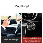 Car Digital Electronic Quartz Luminous Clock, Ruby Red, Ruby Blue, Gold, White, Silver, Black, Ruby Red+Air Outlet Clip, Ruby Blue+Air Outlet Clip, Gold+Air Outlet Clip, White+Air Outlet Clip, Silver+Air Outlet Clip, Black+Air Outlet Clip