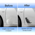 Universal Car Fender Soft Glue Decorative Car Stickers, Bright Black, Carbon Fiber