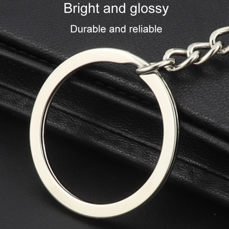 Double-Sided Three-Dimensional Plating Alphabet Keychain, A, B, C, D, E, F, G, H, I, J, K, L, M, N, O, P, Q, R, S, T, U, V, W, X, Y, Z