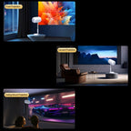 TS-6 Android 11 WiFi6 4K Mini Projector Hidden Lift Gimbal Projector, US Plug, EU Plug, UK Plug, AU Plug