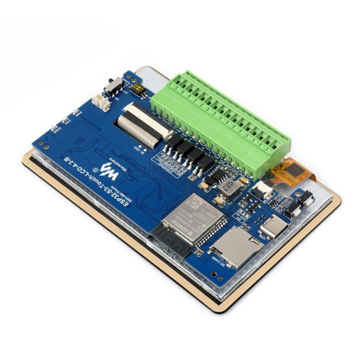 Waveshare ESP32-S3 4.3inch 800×480 Touch LCD Development Board, 4.3-inch without Case, 4.3-inch with Case