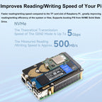 Waveshare For Raspberry Pi 5 PCIe To 2-Ch M.2 Adapter Type B NVMe Protocol, 27710