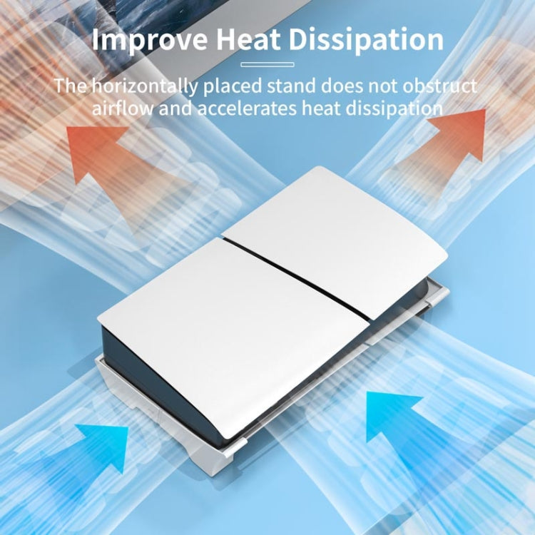 For PS5 Slim STARTRC GAMES Base Horizontal Placement Bracket Game Console Horizontal Fixed Cooling Base