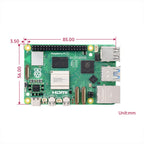 Waveshare For Raspberry Pi 5 2.4GHz Quad-Core BCM2712 Processor Development Board, 2GB, 4GB, 8GB