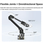 Waveshare 25118 RoArm-M2-S Desktop Robotic Arm Kit, Based On ESP32, 4-DOF, US Plug, UK Plug, EU Plug