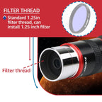 SVBONY F9152A 1.25 inch Ultra Wide Angle 68 Degree 6mm Astronomical Telescope Eyepiece, F9152A