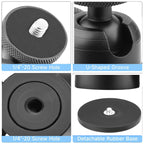 Magnetic Aluminum Alloy Ball Head Mount for Sports Cameras and Mobile Phones