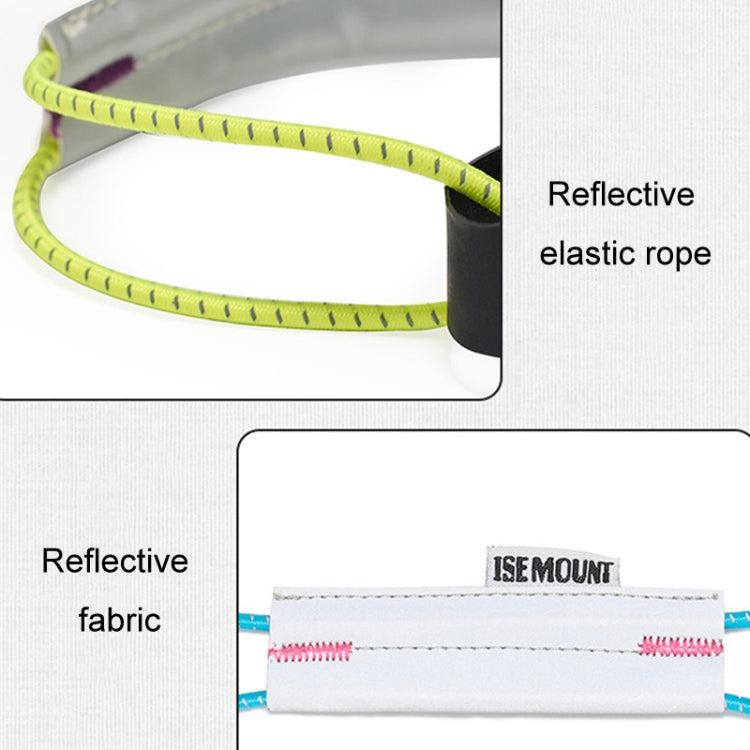 ISE MOUNT Outdoor Riding Reflective Pants Cuff Strap Elastic Night Running Sports Leg Safety Band