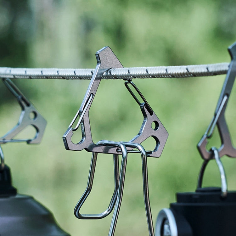 Outdoor Stainless Steel Hanging Buckle Multi-functional Portable Triangle Hook Multi-Hook Carabiner
