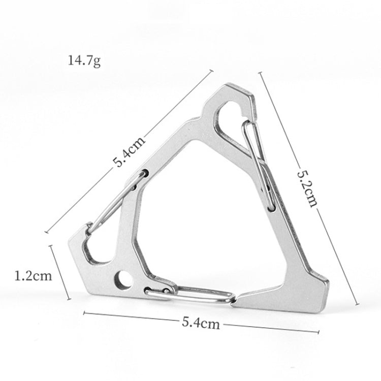 Outdoor Stainless Steel Hanging Buckle Multi-functional Portable Triangle Hook Multi-Hook Carabiner
