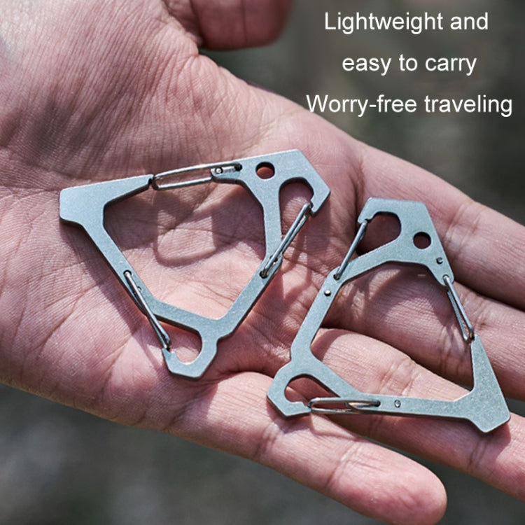 Outdoor Stainless Steel Hanging Buckle Multi-functional Portable Triangle Hook Multi-Hook Carabiner