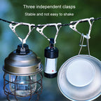 Outdoor Stainless Steel Hanging Buckle Multi-functional Portable Triangle Hook Multi-Hook Carabiner