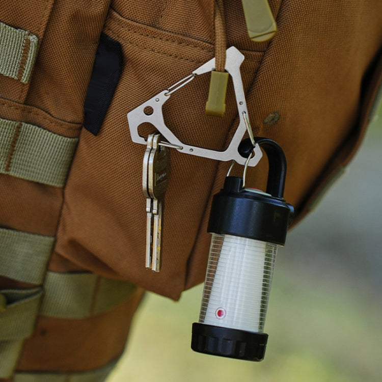 Outdoor Stainless Steel Hanging Buckle Multi-functional Portable Triangle Hook Multi-Hook Carabiner