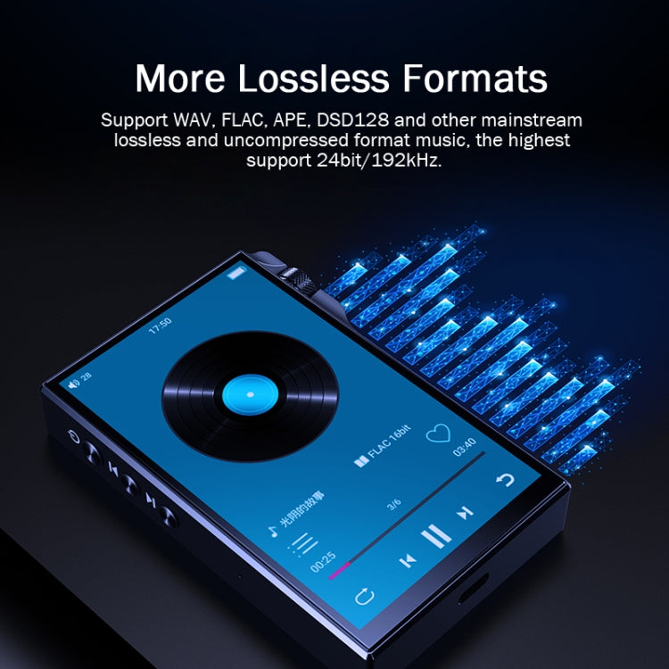 4.0 Inch Touch MP3 DSD Hard Resolution Mastering Grade Music Player, Q8