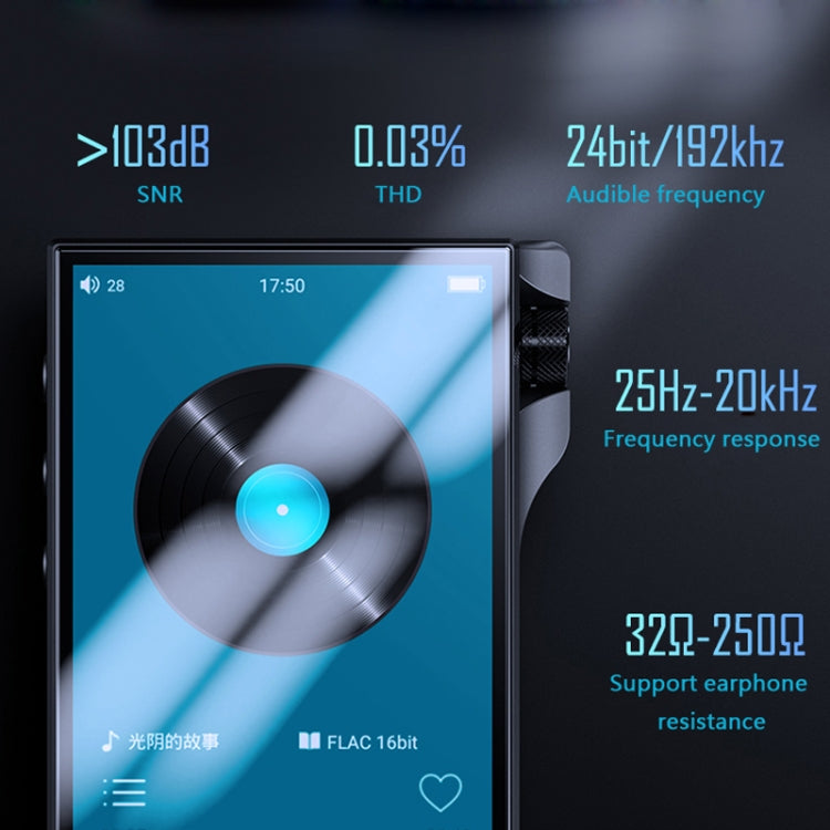 4.0 Inch Touch MP3 DSD Hard Resolution Mastering Grade Music Player, Q8