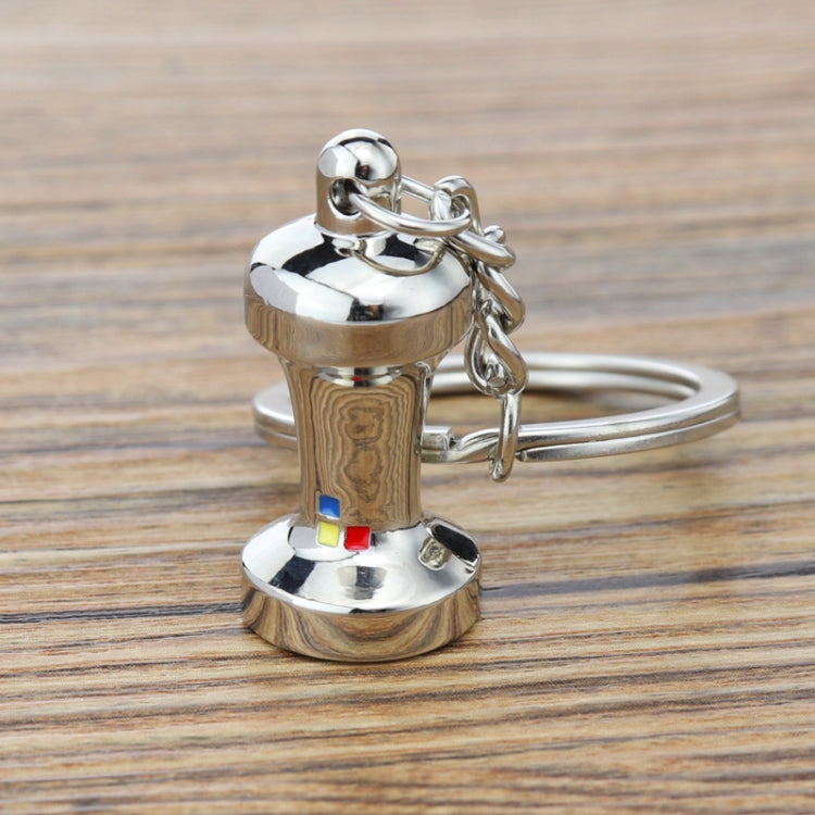 Mini Metal Keychain Coffee Utensils Decorative Pendant, Powder Hammer Silver, Powder Hammer Black, Spoon Silver, Spoon Black, Handle Silver, Handle Black, Coffee Cup Black, Coffee Cup Rose Gold, Moka Pot Black, Moka Pot Silver, Gooseneck Pot Black     ...