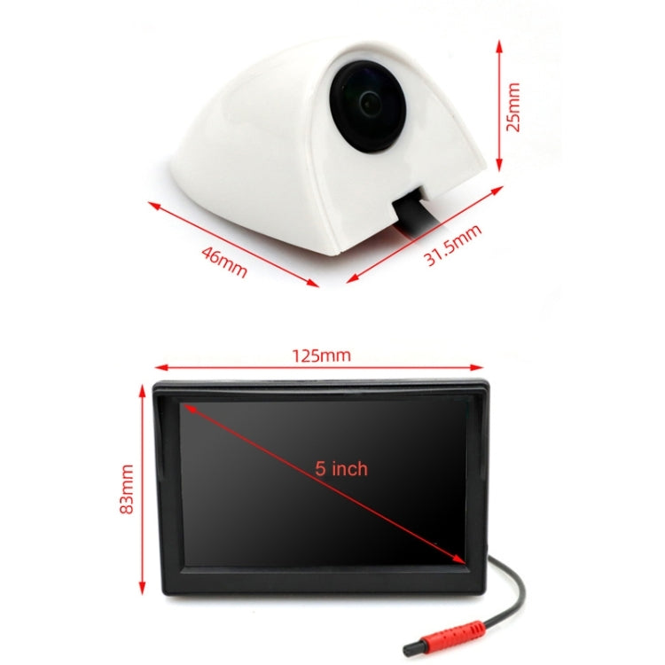 5 Inch AHD Video Monitor Car Reversing High-Definition Camera, With Video Recording + Side Mounting, Folding Screen Video Recording + Side Mounting, No Video Recording + Side Mounting, No Video Recording + Blind Spot                                    ...