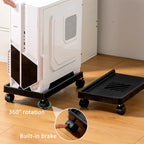 Computer Host Bracket Desktop Chassis Mobile Tray Base Heightening Rack with Pulley, Straight Wheel, Universal Wheel, Universal Wheel + Straight Wheel