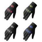 LANYIER Fall Winter Men Outdoor Motorcycle Gloves Riding Warm Windproof Anti-Slip Waterproof Touch Screen Gloves, Average