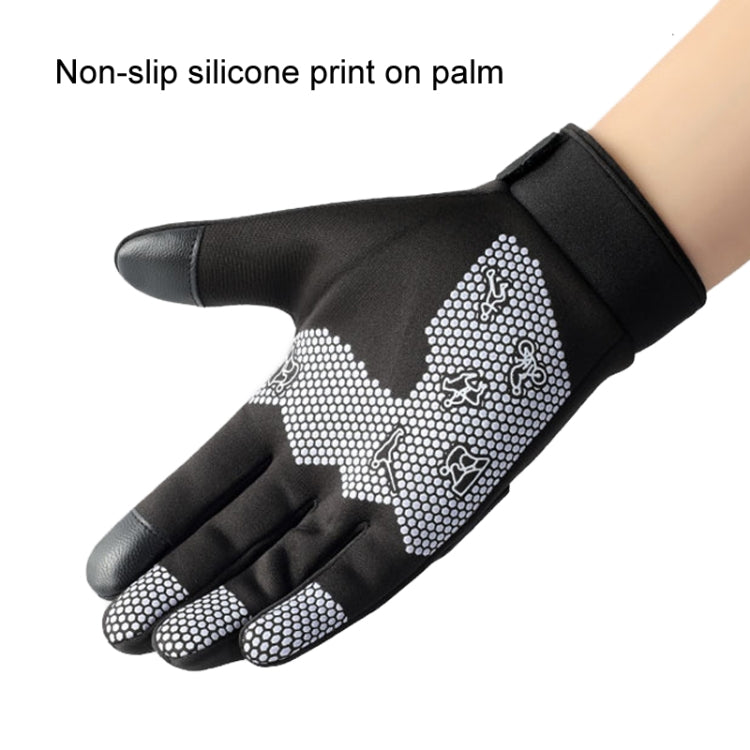 LANYIER Fall Winter Men Outdoor Motorcycle Gloves Riding Warm Windproof Anti-Slip Waterproof Touch Screen Gloves, Average