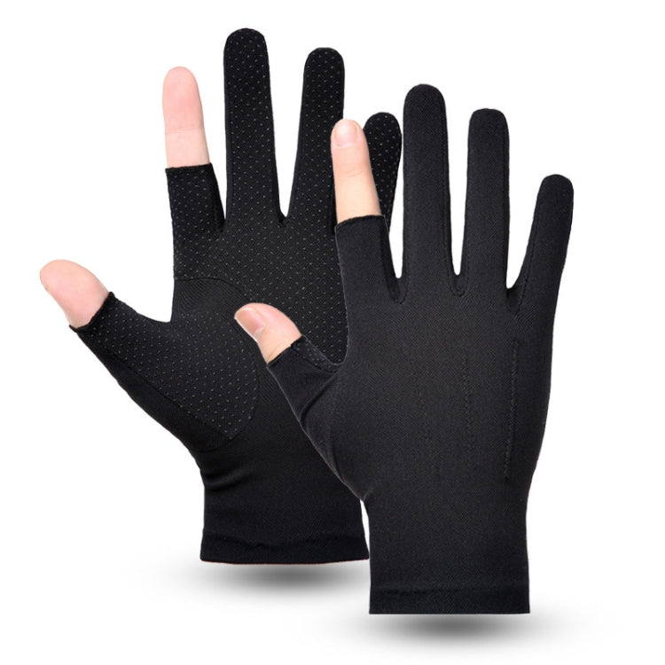 Outdoor Bicycle Riding Fishing Gloves Thin Breathable Anti-UV Sports Ice Silk Gloves, Men 2 Fingers Black, Men Half Finger Black, Men Full Finger Black, Men 2 Fingers Gray, Men Half Finger Gray, Men Full Finger Gray, Men Full Finger Navy               ...