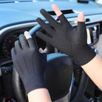 Outdoor Bicycle Riding Fishing Gloves Thin Breathable Anti-UV Sports Ice Silk Gloves, Men 2 Fingers Black, Men Half Finger Black, Men Full Finger Black, Men 2 Fingers Gray, Men Half Finger Gray, Men Full Finger Gray, Men Full Finger Navy               ...