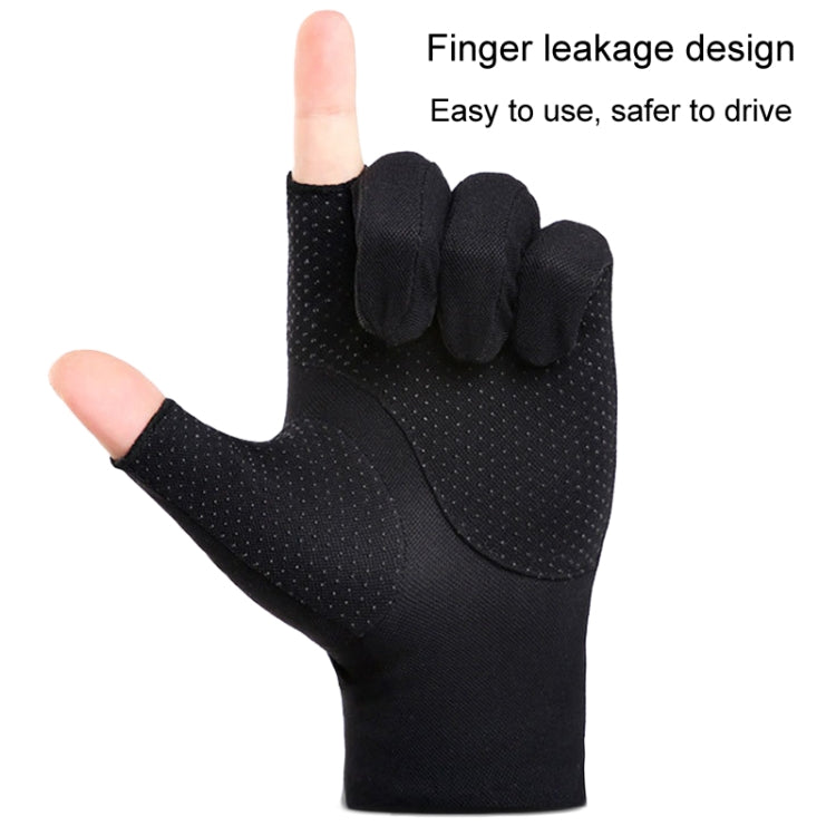 Outdoor Bicycle Riding Fishing Gloves Thin Breathable Anti-UV Sports Ice Silk Gloves, Men 2 Fingers Black, Men Half Finger Black, Men Full Finger Black, Men 2 Fingers Gray, Men Half Finger Gray, Men Full Finger Gray, Men Full Finger Navy               ...