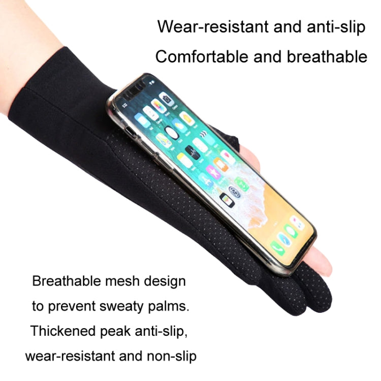Outdoor Bicycle Riding Fishing Gloves Thin Breathable Anti-UV Sports Ice Silk Gloves, Men 2 Fingers Black, Men Half Finger Black, Men Full Finger Black, Men 2 Fingers Gray, Men Half Finger Gray, Men Full Finger Gray, Men Full Finger Navy               ...