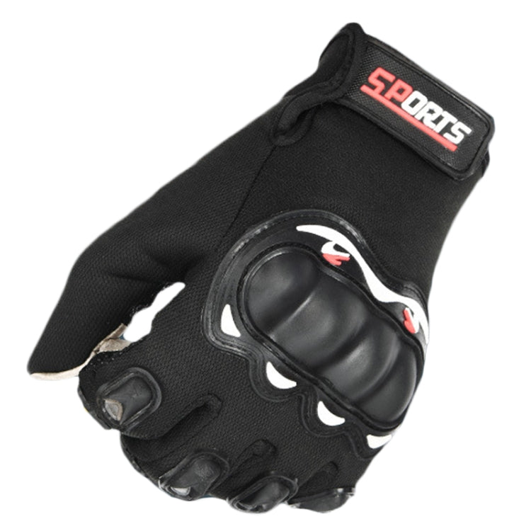 Motorcycle Gloves Men Riding Racing Anti-Slip Hard Shell Outdoor Full Finger Touchscreen Gloves, Average
