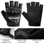 Motorcycle Protection Half Finger Gloves Men Outdoor Riding Sports Tactical Hiking Gloves, Average