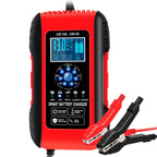 ANHTCzyx 12V/24V 6-180AH 7-Stage Smart Car Motorcycle Battery Charger, EU Plug, US Plug, UK Plug, AU Plug